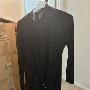 Brand new black midi dress from river island